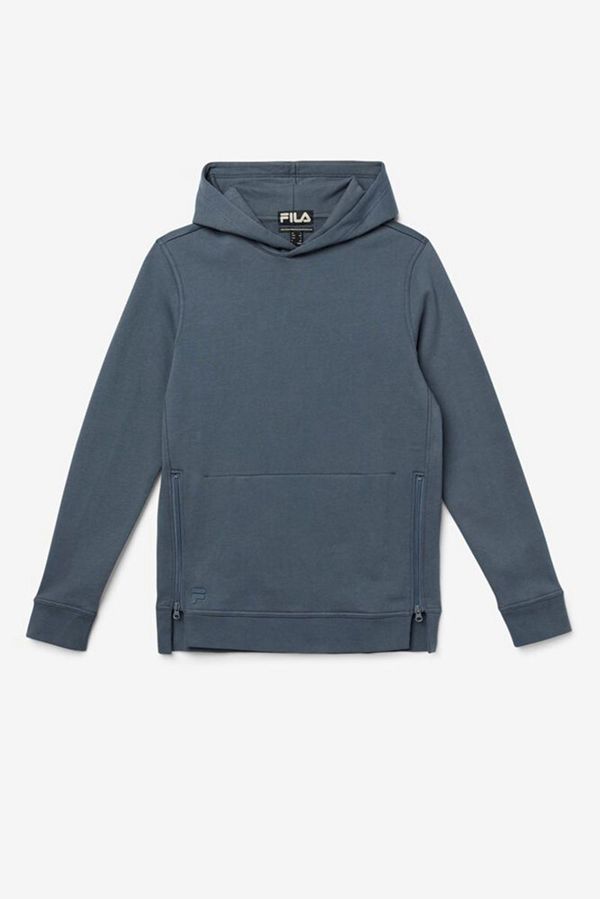 Fila Maddox Pullover Men's Hoodies - Lightslategray,NZ 178-98240